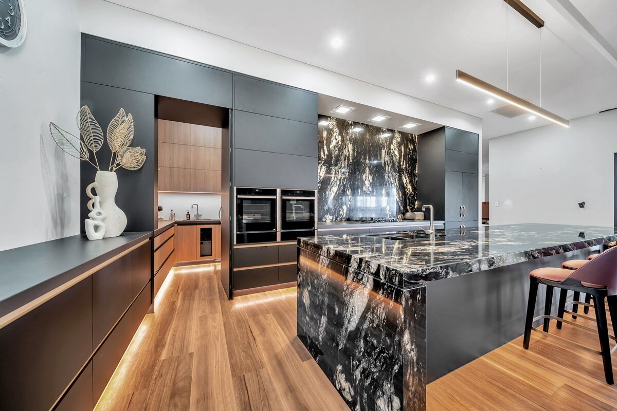 Luxurious Kitchen and Breakfast Bar - Micale Cabinets Innisfail QLD