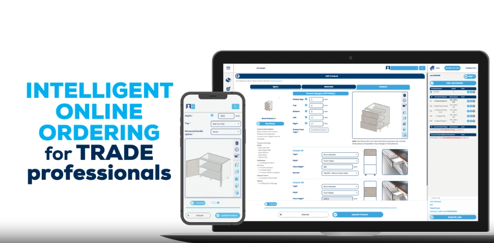 Simple online cabinet ordering platform